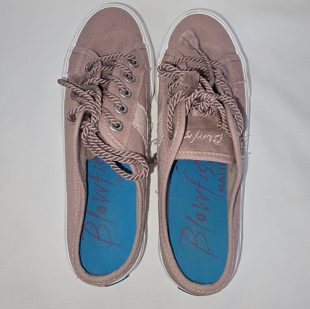 Blowfish Canvas mules Sneakers Casual Lace-Up Sz 8.5 - Picture 8 of 11